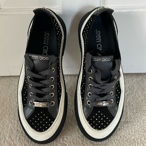 Jimmy Choo sneakers with studded accents, size 37, 7